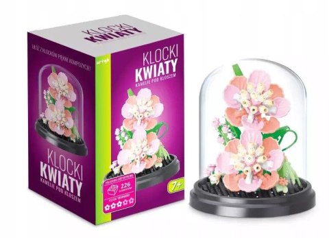 Klocki konstrukcyjne kwiaty Kamelie pod kloszem 226el Artyk (137020)