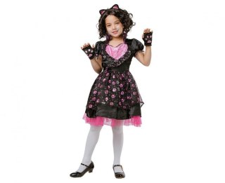 Kostium dla dzieci Kotek (sukienka, opaska, rękawiczki), rozm.110/120 cm Godan (SL-CT11)