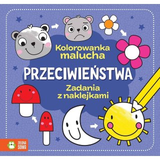Książeczka edukacyjna Przeciwieństwa. Zielona Sowa