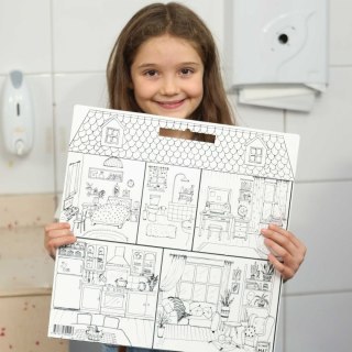 Podkład na biurko FUNNY MAT white SWEET HOME sfu402 biała polipropylen PP [mm:] 400x400 Strigo (8681379304023)