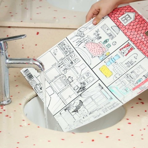 Podkład na biurko FUNNY MAT white SWEET HOME sfu402 biała polipropylen PP [mm:] 400x400 Strigo (8681379304023)