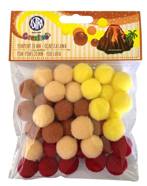 Pompony ognista lawa mix Creatinio (335121023)