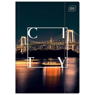 Teczka kartonowa na gumkę UV TAVEL A4 mix 400g Interdruk (997)