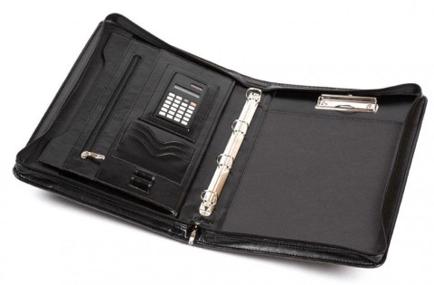 Teczka konferencyjna Brak przechowywanie dokumentów Okładka A4 czarny ekoskóra Jan-Pol Bis (AK-11N)