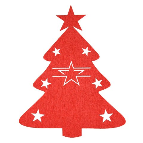 Dekoracja etiu na sztućce choinki 4szt. Arpex (BN1543)