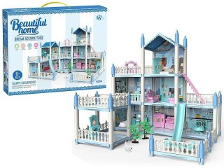 Domek dla lalek 3 piętrowy, z meblami Adar (611900)