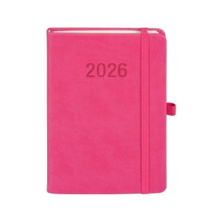 Kalendarz książkowy (terminarz) 2026 MEMOFIX DNS B6 Antra (różowy)