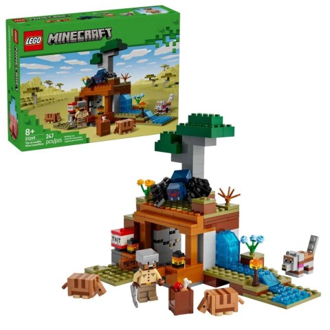 Klocki konstrukcyjne Minecraft Wyprawa do pancernikowej kopalni Lego (21269)