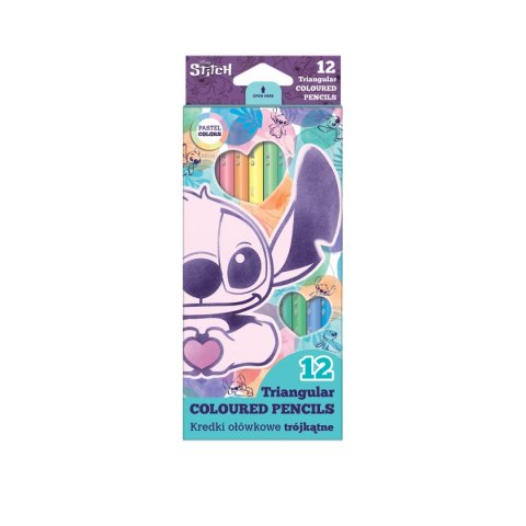 Kredki ołówkowe Stitch Pastelowe 12 kol. Patio (92047PTR)