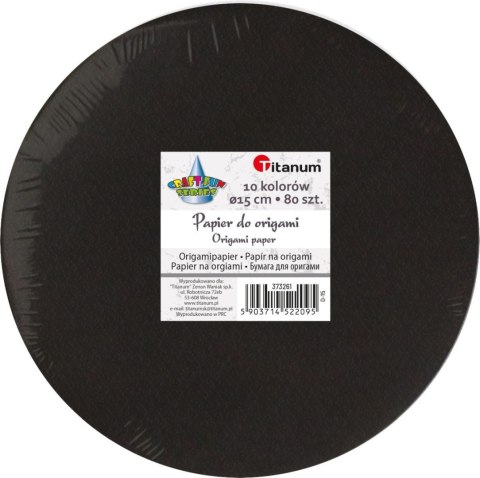 Origami Craft-Fun Series papier okrągły 15cm Titanum (D-15)