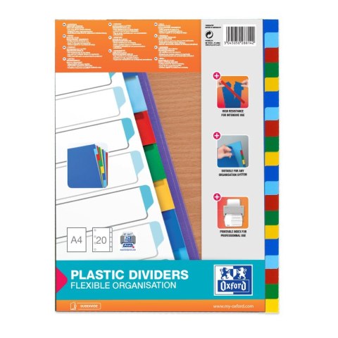 Przekładka czysta A4 mix 20k [mm:] 225x300 Oxford (100204757)