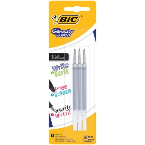 Wkład do długopisu żelowy wkłady do długopisów 944022 wkład czarny 0,7mm Bic