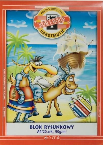 Blok artystyczny A4 90g 20k [mm:] 210x297 Koh-I-Noor