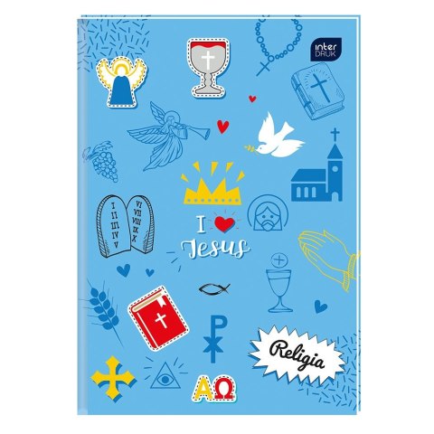 Brulion tematyczny A5 64k. 70g krata Interdruk (BRA5REL)