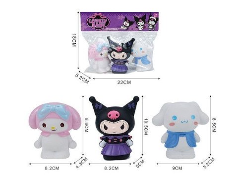 Figurka piszczki zwierzaki 3 szt. Bigtoys (BPI7089)