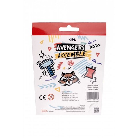 Flamaster AVENGERS 12 kol. Beniamin (114136)