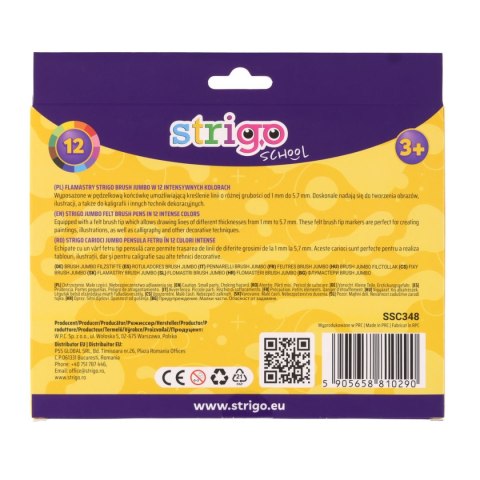 Flamaster Brush Jumbo 590565881090 12 kol. Strigo (SSC348)