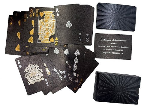 Karty plastikowe, czarne Adar (604414)