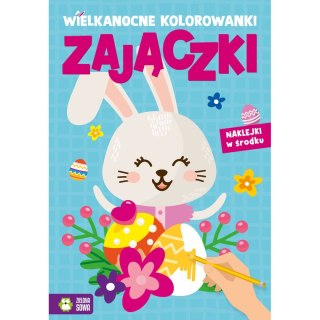 Książeczka edukacyjna Wielkanocne kolorowanki. Zajączki Zielona Sowa