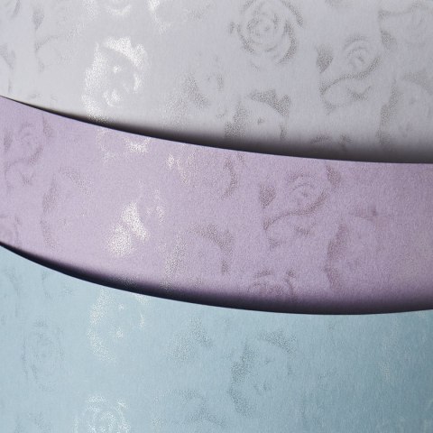 Papier ozdobny (wizytówkowy) Małe róże A4 niebieski 220g Galeria Papieru (203508)