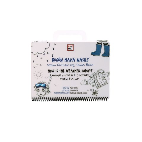 Podkład na biurko FUNNY MAT white KSIENICZKA do kol.POGODA sfu1164 biały polipropylen PP [mm:] 160x210 Strigo (8681379311649)