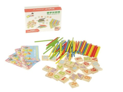 Układanka drewniany zestaw do nauki liczenia Adar (551794)