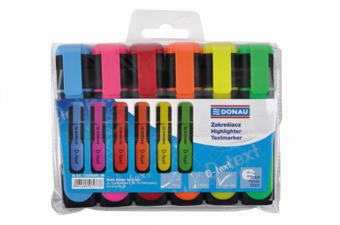 Zakreślacz D-Text 6 kol. wkład mix 1,0-5,0mm Donau (7358906PL-99)