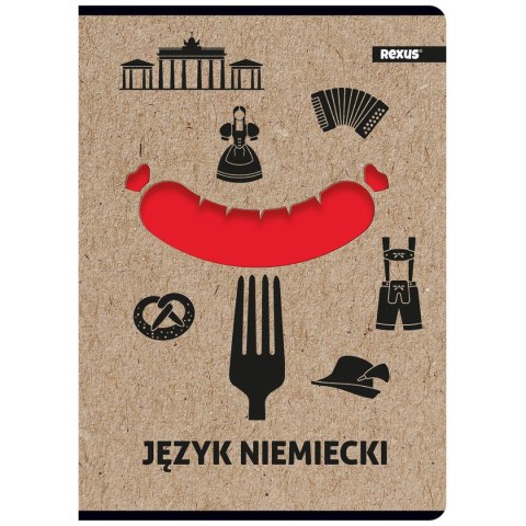 Zeszyt Kraft Liner j.niemiecki A5 70g krata [mm:] 147x209 Beniamin (6102083)