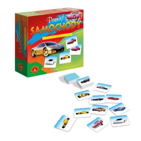 Gra edukacyjna pamięć samochody memory Alexander (5906018005752)