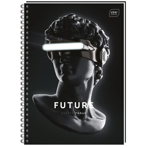 Kołozeszyt (kołonotatnik) A6 120k. krata Interdruk (KOŁOZA6120#)