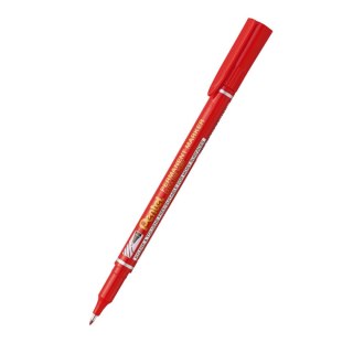 Marker permanentny wkład czerwone 0,6-1,0mm okrągła końcówka Pentel (NF450)