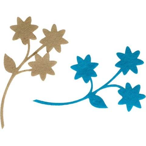 Ozdoba filcowa Craft-Fun Series kwiaty z gałązką Titanum (19YJ-006)