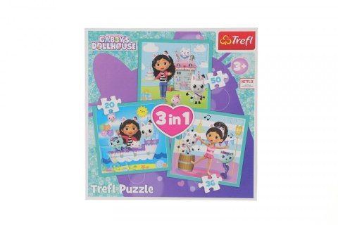 Puzzle Gabbi Aktywności Gabbi 3w1 el. Trefl (34871)