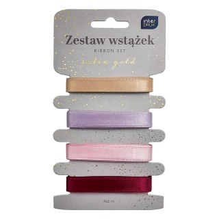 Wstążka SATIN GOLD 5902277345486x2 [mm x m] mix Interdruk (4x2m)