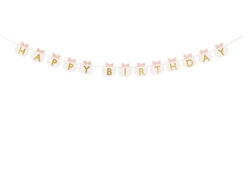 Girlanda Happy Birthday Kotki, 2.8 m Partydeco (GRL113)