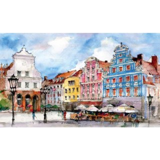 Kalendarz ścienny Akwarele Z Polski notatnikowy 110mm x 470mm Lucrum (WN04)