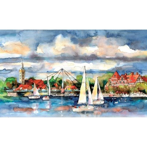 Kalendarz ścienny Akwarele Z Polski notatnikowy 110mm x 470mm Lucrum (WN04)