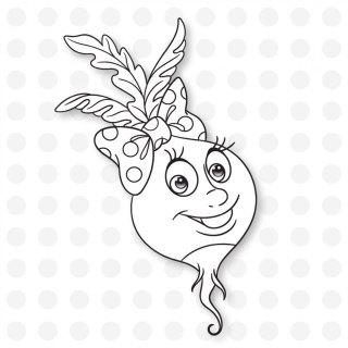 Kolorowanka Owoce i warzywa 3D