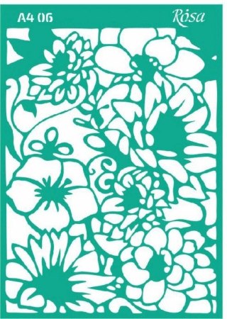 Szablon Ornamenty kwiatowe Rosa (0006)