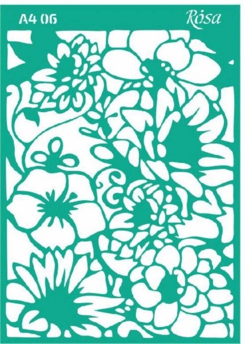 Szablon Ornamenty kwiatowe Rosa (0006)