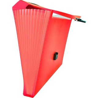 Teczka z przegródkami harmonijkowa A4 kolor: czerwony 13 przegródek Tetis (BT623-C)