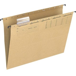 Teczka zawieszkowa A4 brązowy jasny karton 250g Q-Connect (KF00555)