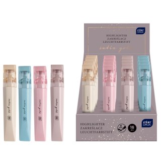 Zakreślacz Satin Gold 16 szt wkład mix Interdruk