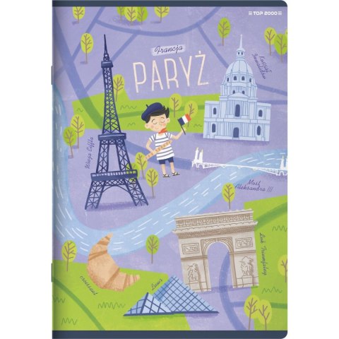 Zeszyt CITIES OF THE WORLD A5 16k. 70g krata Top 2000 (400157888)