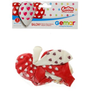 Balon gumowy SERDUSZKA czerwony Godan (GS110/P198)