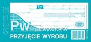 Druk samokopiujący przyjęcie wyrobu jednopozycyjne 1/3 A4 80k. Michalczyk i Prokop (381-8)
