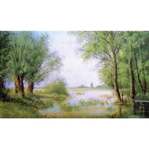 Kalendarz ścienny notatnikowy 2024 IMPRESJA POLSKIE 220mm x 490mm Lucrum (WN01)