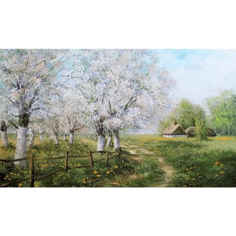 Kalendarz ścienny notatnikowy 2024 IMPRESJA POLSKIE 220mm x 490mm Lucrum (WN01)