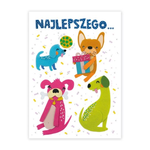 Kartka składana B6 PSY 3D B6 Henry (5907465666923)