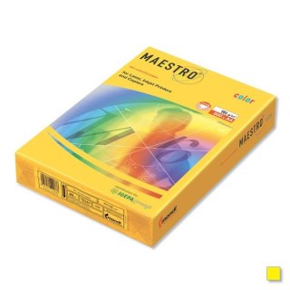 Papier kolorowy A4 żółta jasna 500k. 160g Mondi